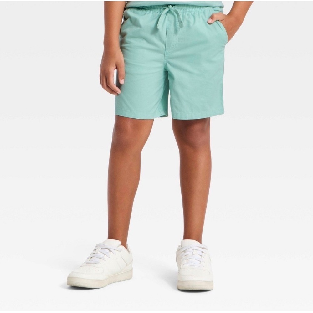 Cat & Jack Boys Pull-On Shorts Light Green Mint Husky Size L 10/12 NWT